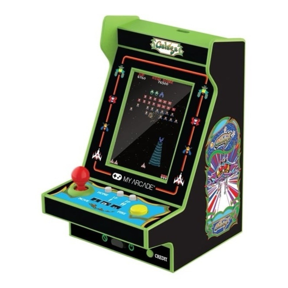 My Arcade Galaga mini arcade game. No cord. Needs batteries. Brand new no tags.